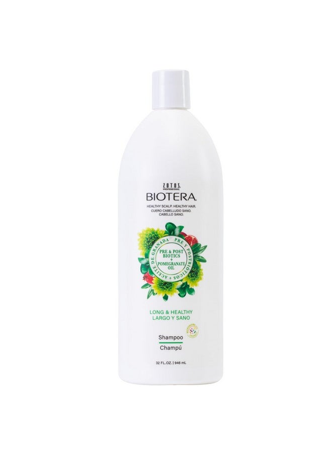 Biotera Long & Healthy Shampoo | Long or Growing Hair | Microbiome Friendly | Vegan & Animal Test Free | Paraben Free | Color-Safe | 32 Fl Oz