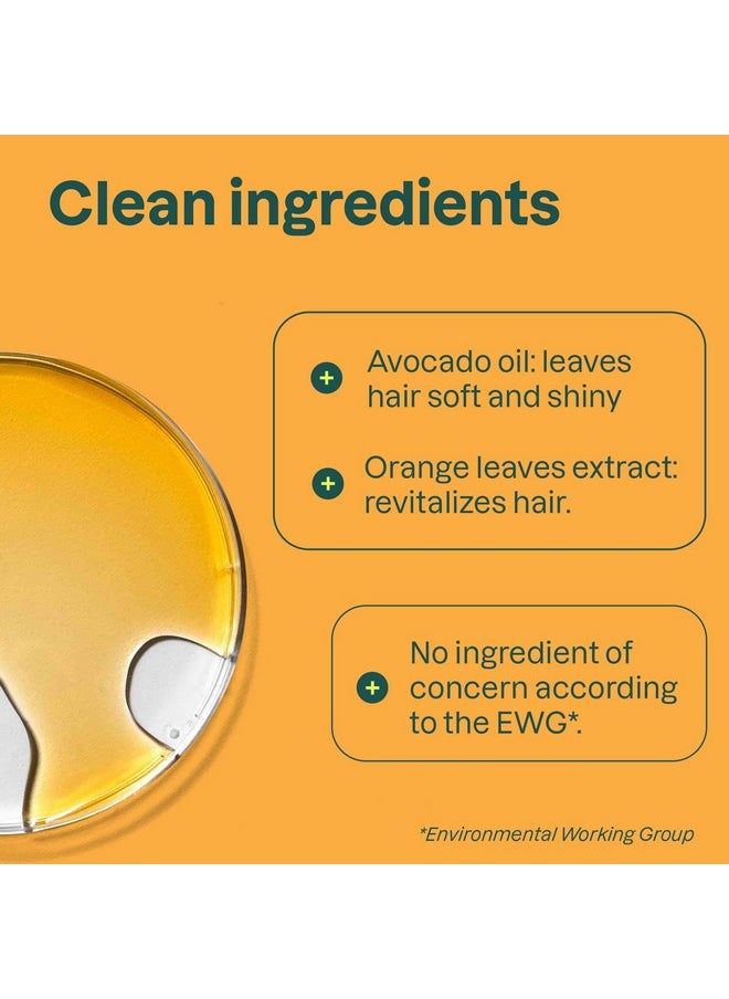 ATTITUDE Detangling Spray, EWG Verified, Plant-Based Ingredients, Dermatologically Tested, Vegan, Orange Leaves, 8 Fl Oz