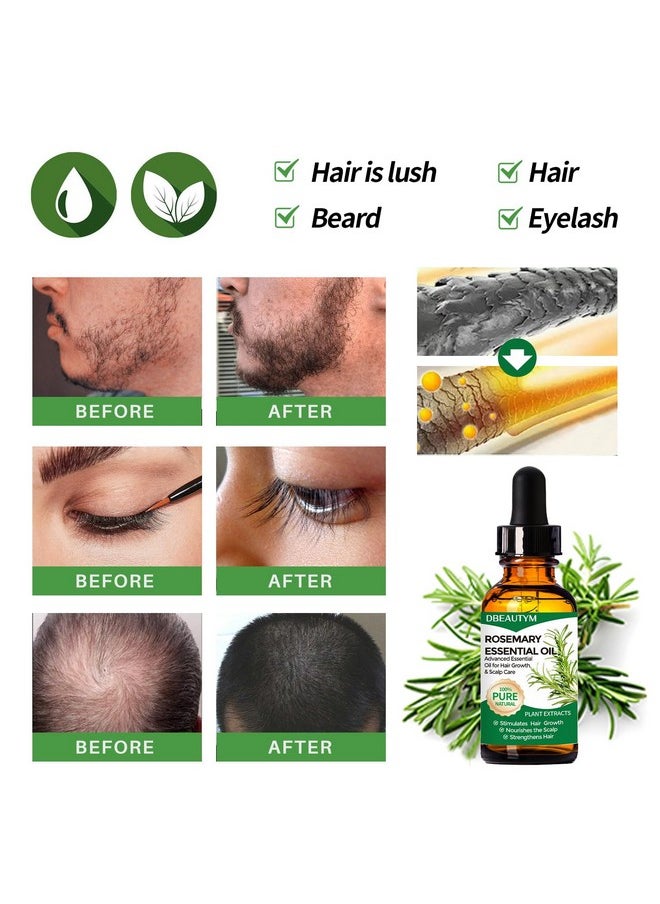 Rosemary Oil for Hair Growth,Rosemary Essential Oils,Natural Rosemary Oil for Hair Loss Treatment,Stimulates Hair GrowthCollagen Hair Treatment Hair Mask,Natural Deep Conditioner Hydrating Hair Mask