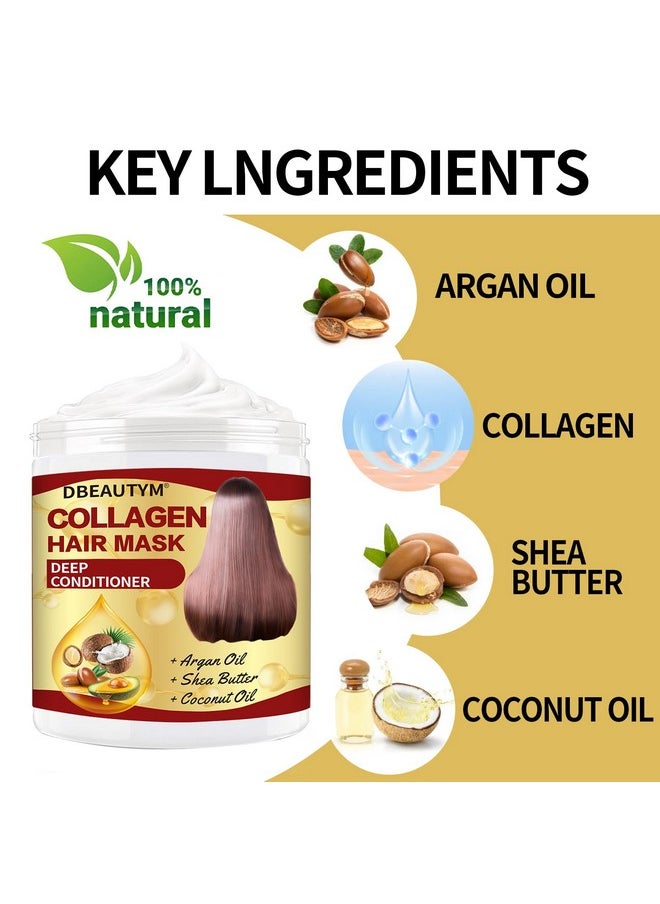 Rosemary Oil for Hair Growth,Rosemary Essential Oils,Natural Rosemary Oil for Hair Loss Treatment,Stimulates Hair GrowthCollagen Hair Treatment Hair Mask,Natural Deep Conditioner Hydrating Hair Mask