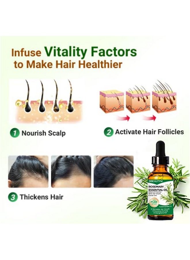 Rosemary Oil for Hair Growth,Rosemary Essential Oils,Natural Rosemary Oil for Hair Loss Treatment,Stimulates Hair GrowthCollagen Hair Treatment Hair Mask,Natural Deep Conditioner Hydrating Hair Mask