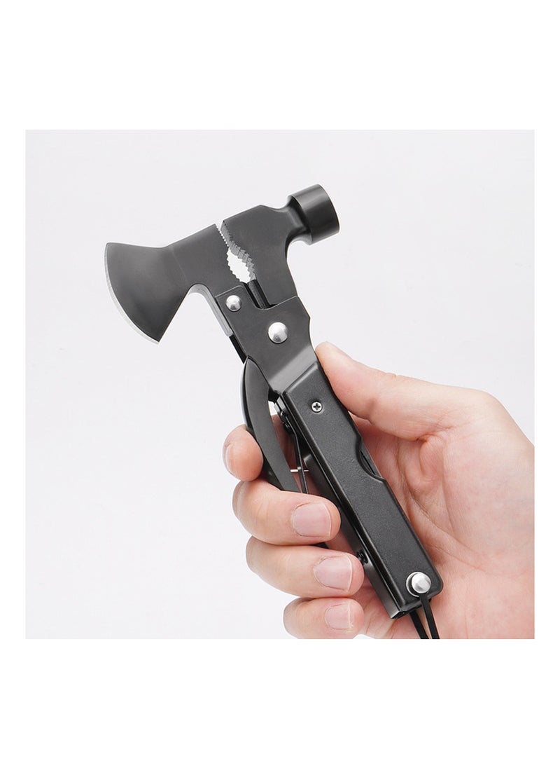 16-in-1 Mini Lightweight Multipurpose Axe - Essential Camping Gear, Unique Gifts for Men & Dads, Versatile Survival Tools, Outdoor Hiking Accessories, Perfect for Camping Adventures.