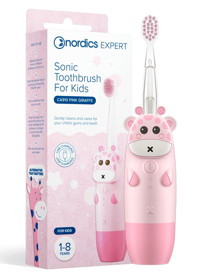 Kids Sonic Brush CA910 Giraffe Pink USB