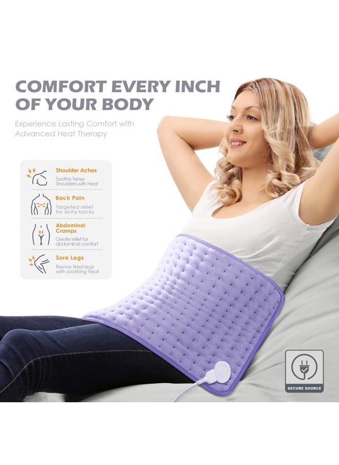 Heating Pad for Back Pain Cramps Relief - Electric Heating Pad for Neck/Shoulder/Muscle Pain - 6 Heat Settings, Auto Off, Moist Heat Options, Machine Washable, Christmas Gifts for Women,Mom,Sister -XL