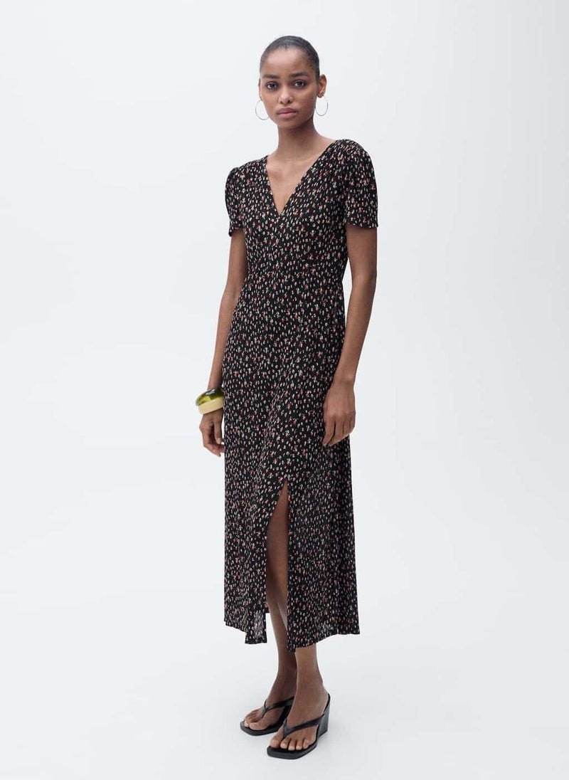 Casual Printed Midi Dress