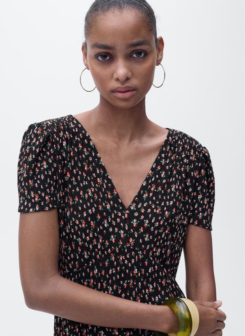 Casual Printed Midi Dress
