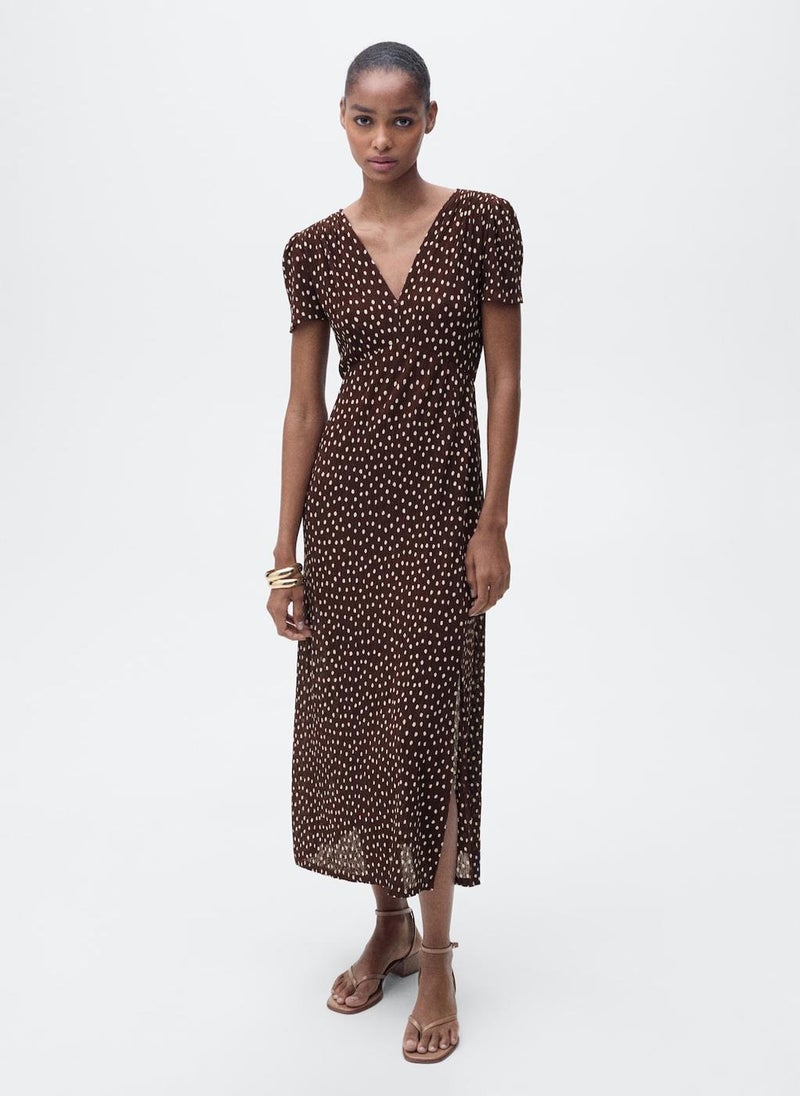 Casual Printed Midi Dress