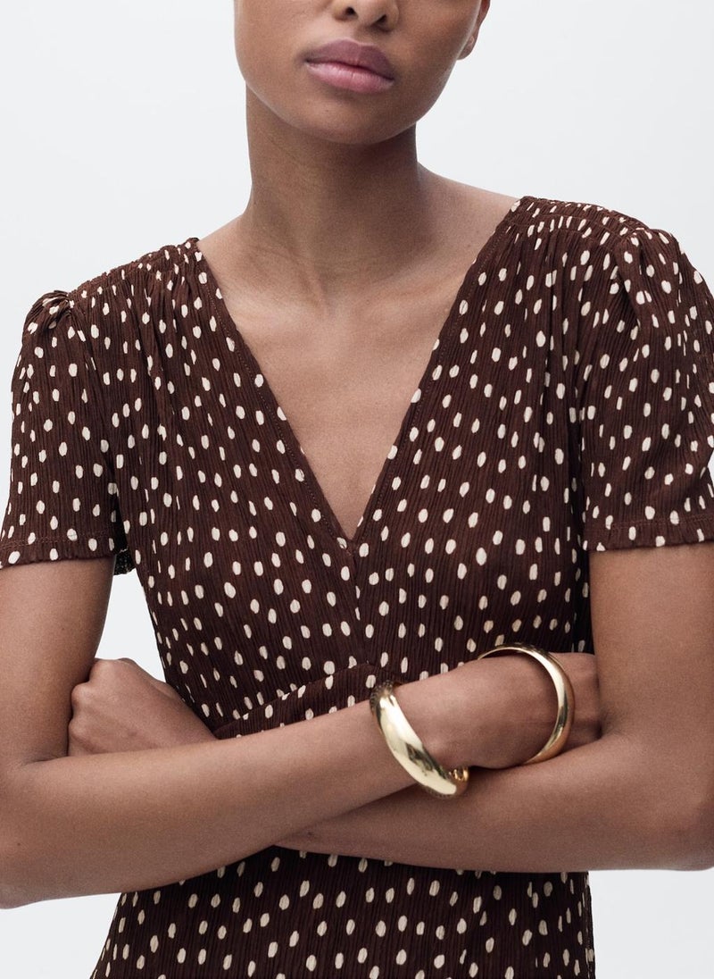 Casual Printed Midi Dress