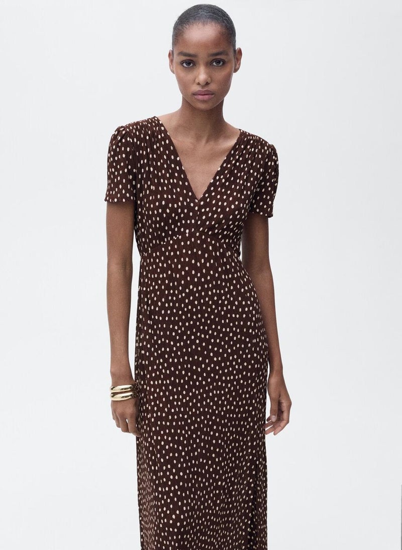 Casual Printed Midi Dress