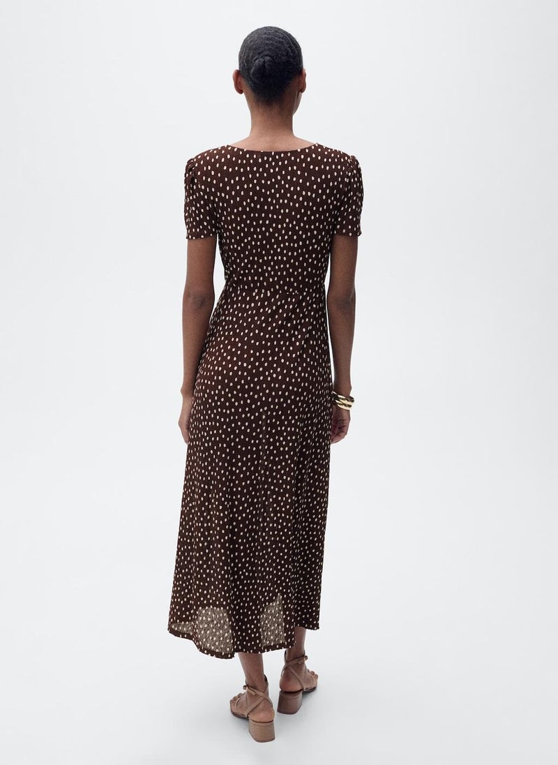 Casual Printed Midi Dress