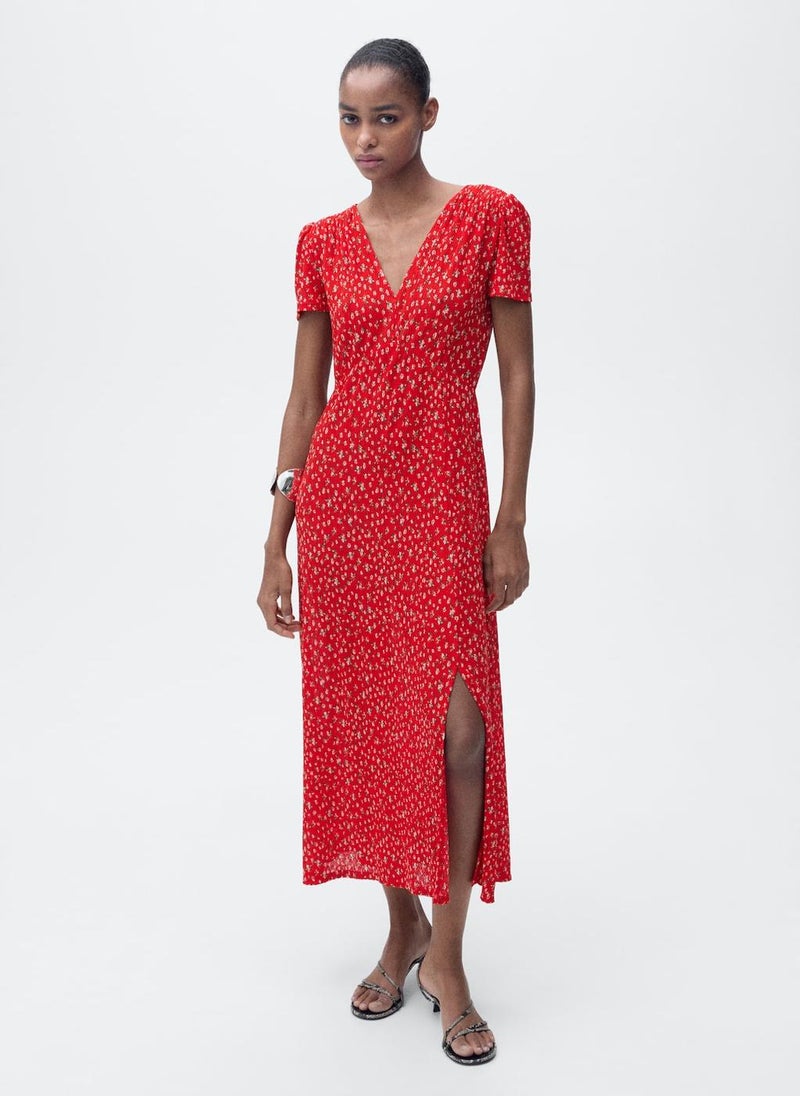 Casual Printed Midi Dress