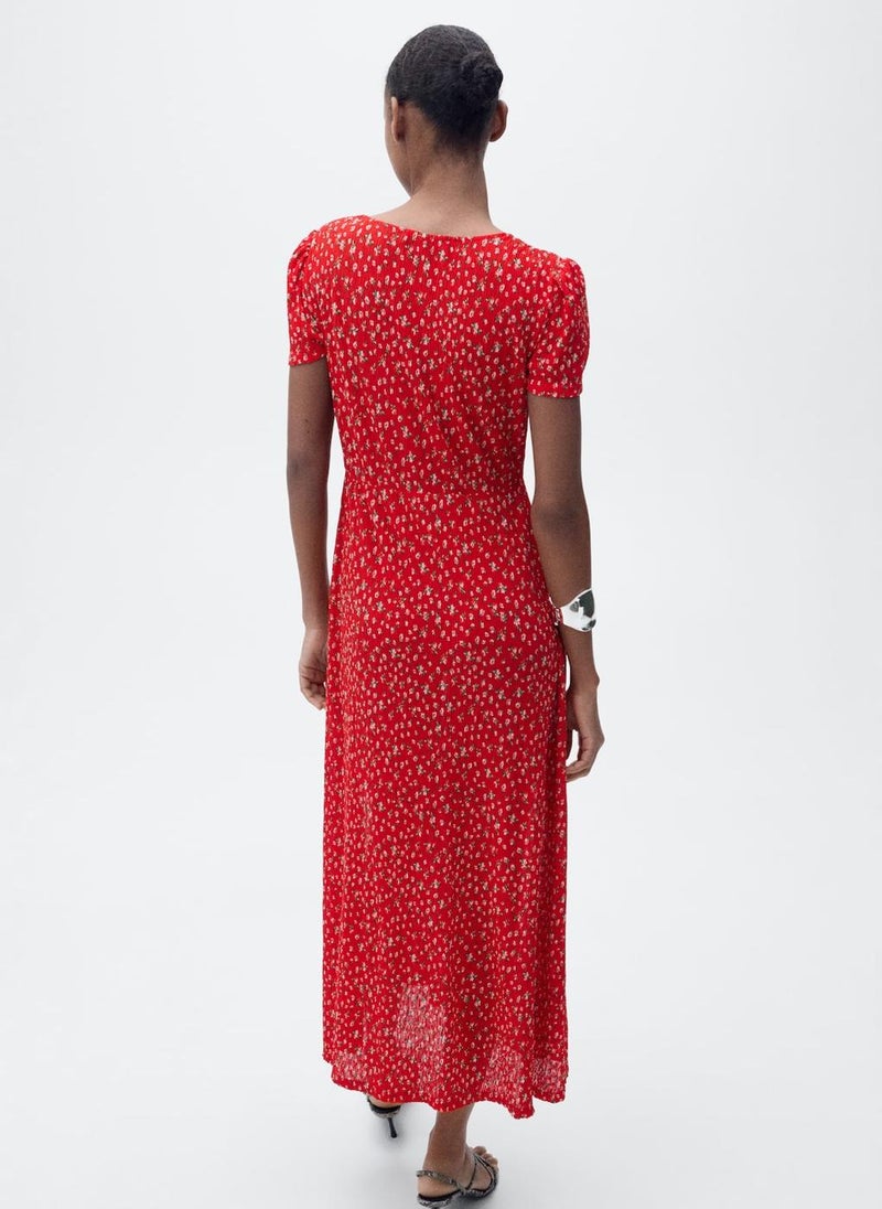 Casual Printed Midi Dress
