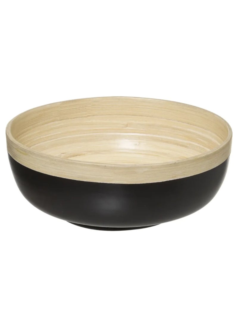 Bamboo Salad Bowl 20 X 8Cm Coal