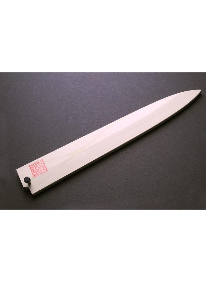 Yoshihiro Natural Magnolia Wood Saya Cover Blade Protector for Yanagi (270mm)