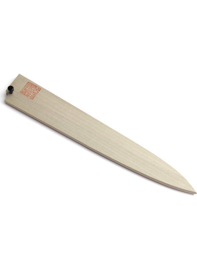 Yoshihiro Natural Magnolia Wood Saya Cover Blade Protector for Yanagi (270mm)