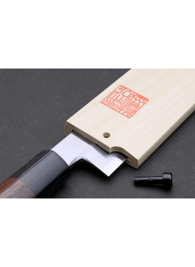 Yoshihiro Natural Magnolia Wood Saya Cover Blade Protector for Yanagi (270mm)