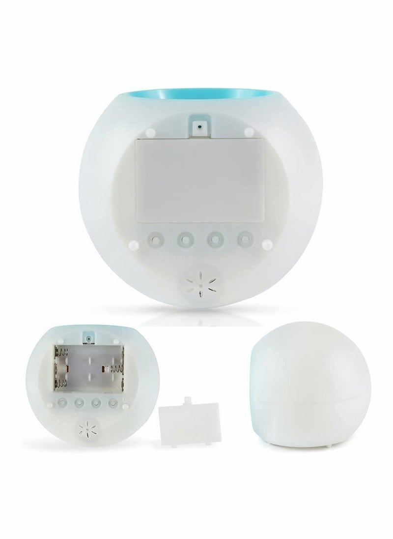 Kids LED Alarm Clock, Color Changing Night Light, Colorful Spherical Night Lamp