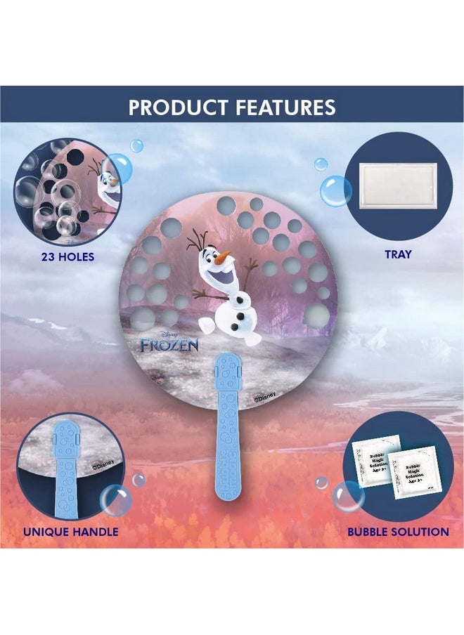 Bubble Magic FanBubs Olaf Theme|Thick Viscous Concentrate Solution Pouches with Hand Fan|Just Dip, Wave& Play|Bubble Maker|Best Birthday & Return Gifts for Kids 3yrs+|Outdoor Indoor Toy|Made in India