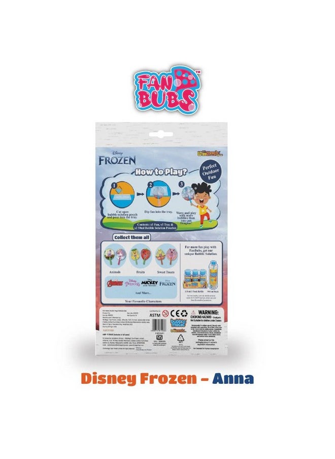 Bubble Magic FanBubs Olaf Theme|Thick Viscous Concentrate Solution Pouches with Hand Fan|Just Dip, Wave& Play|Bubble Maker|Best Birthday & Return Gifts for Kids 3yrs+|Outdoor Indoor Toy|Made in India