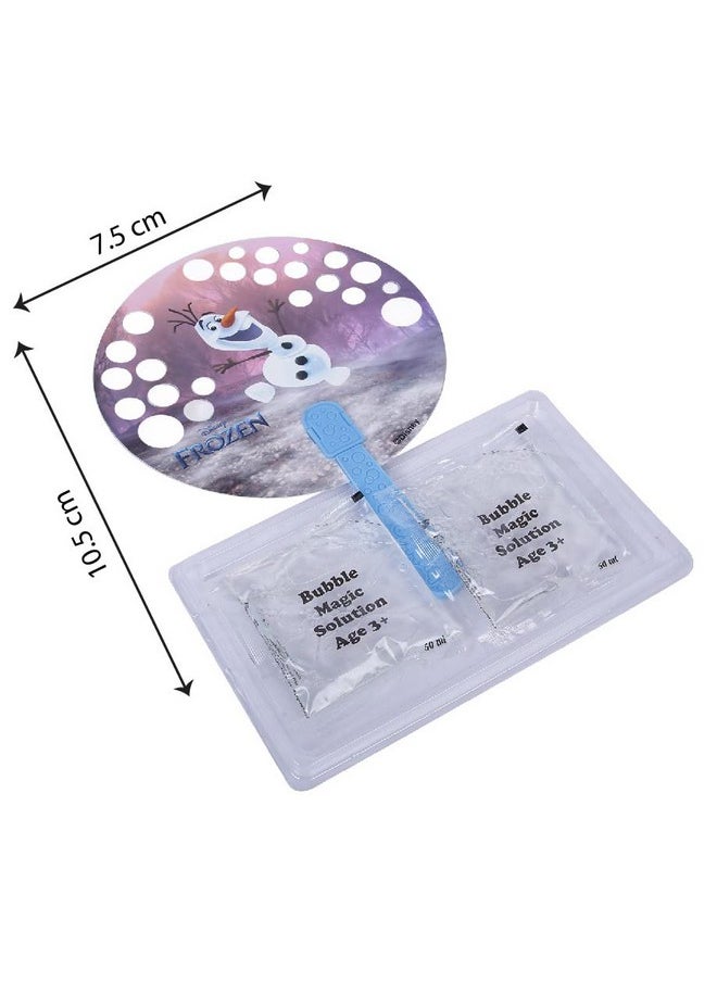 Bubble Magic FanBubs Olaf Theme|Thick Viscous Concentrate Solution Pouches with Hand Fan|Just Dip, Wave& Play|Bubble Maker|Best Birthday & Return Gifts for Kids 3yrs+|Outdoor Indoor Toy|Made in India