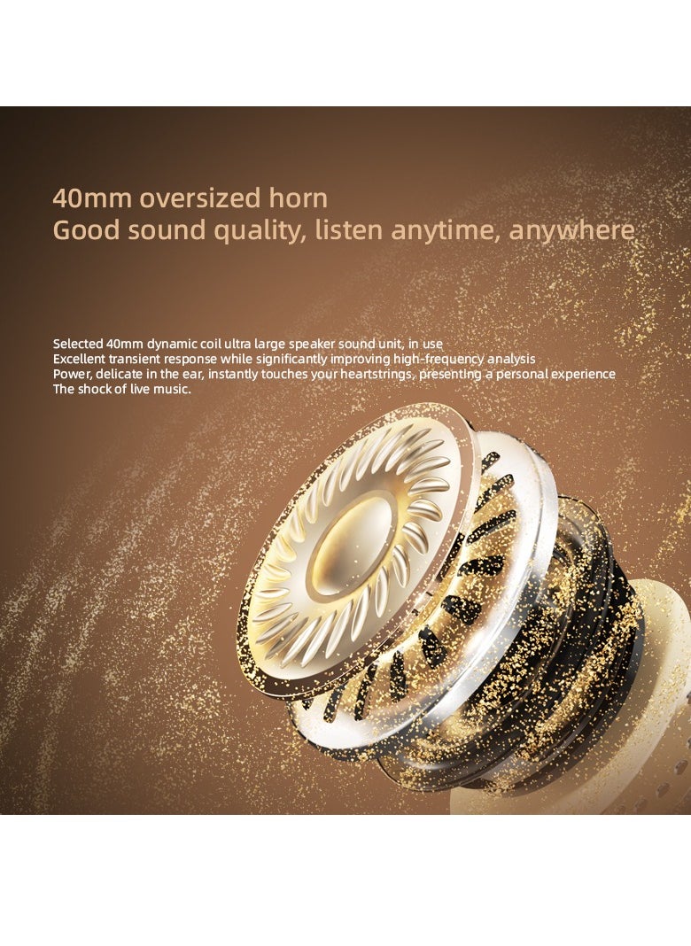 New Over-Ear Headphones, ANC Active Noise Cancelling, Hi-Fi High-Quality Sound, Wireless Bluetooth Headphones, Noise Cancelling Headphones, Sports & Gaming Headset, Hi-Res Lossless Audio, 3D Stereo Sound Headphones.