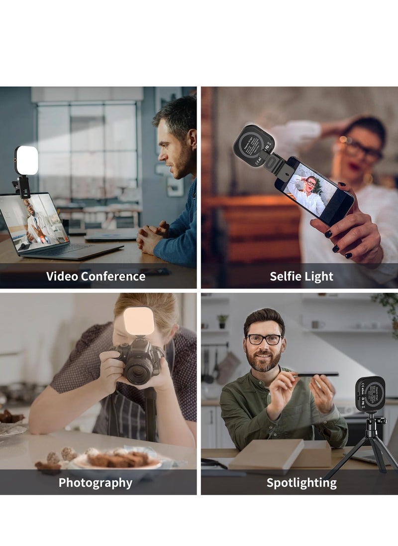 Selfie Light Magnetic, LED Fill Light Compatible with Magsafe, iPhone Light Rechargeable with Clip, for Selfies/TikTok/Zoom Calls/Video Conference/Travel Photography