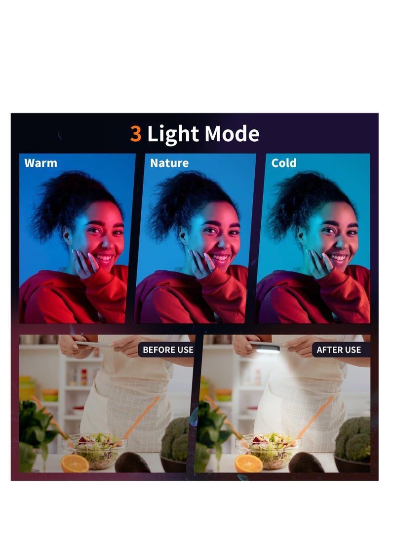 Selfie Light Magnetic, LED Fill Light Compatible with Magsafe, iPhone Light Rechargeable with Clip, for Selfies/TikTok/Zoom Calls/Video Conference/Travel Photography