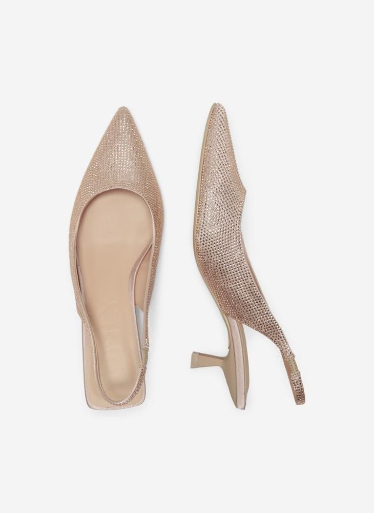Onlcoco-7 Slingback Bling Pumps