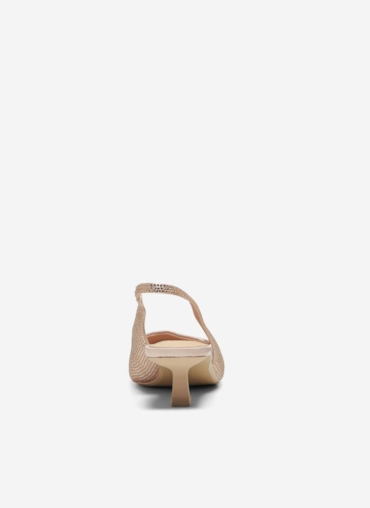 Onlcoco-7 Slingback Bling Pumps