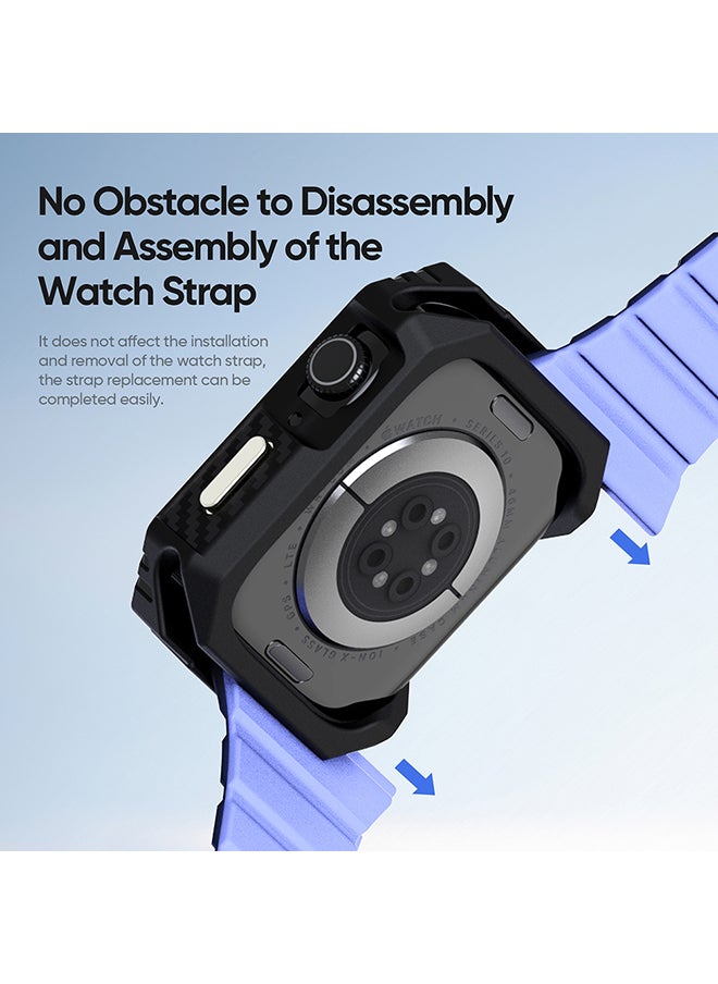 2 Pack Case Compatible with Apple Watch Series 10 42mm , Shockproof Ultra-Thin Hard PC Bumper Case All-Around Edge Protective Cover Frame for iWatch Accessories 42mm - Black & Green