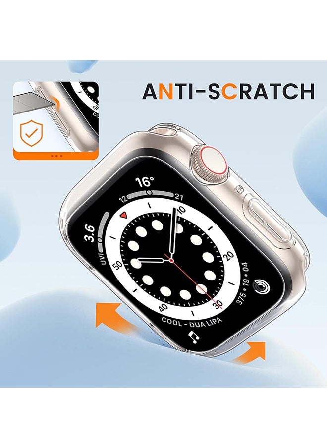 TPU Case for Apple Watch Series 10 42mm, Ultra Thin Soft TPU Shockproof Case Cover Bumper Protector for iWatch Accessories - Clear