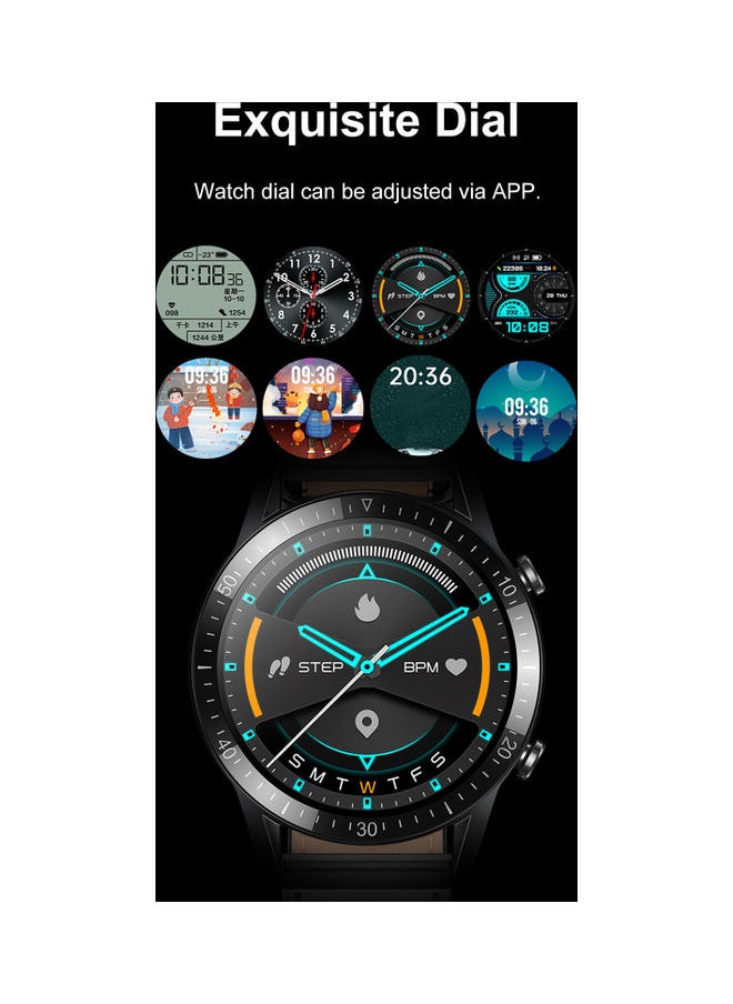 TM02 Waterproof Touch Screen Smart Watch Black