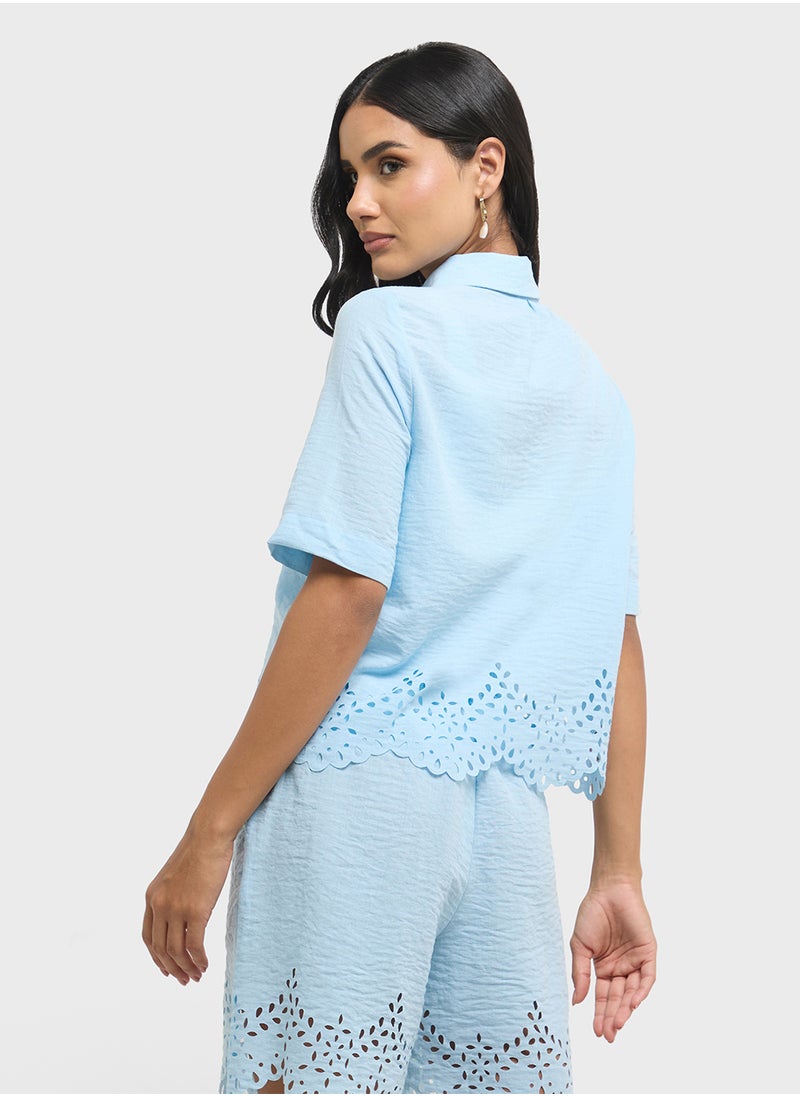 Pocket Detail Button Down Shirt