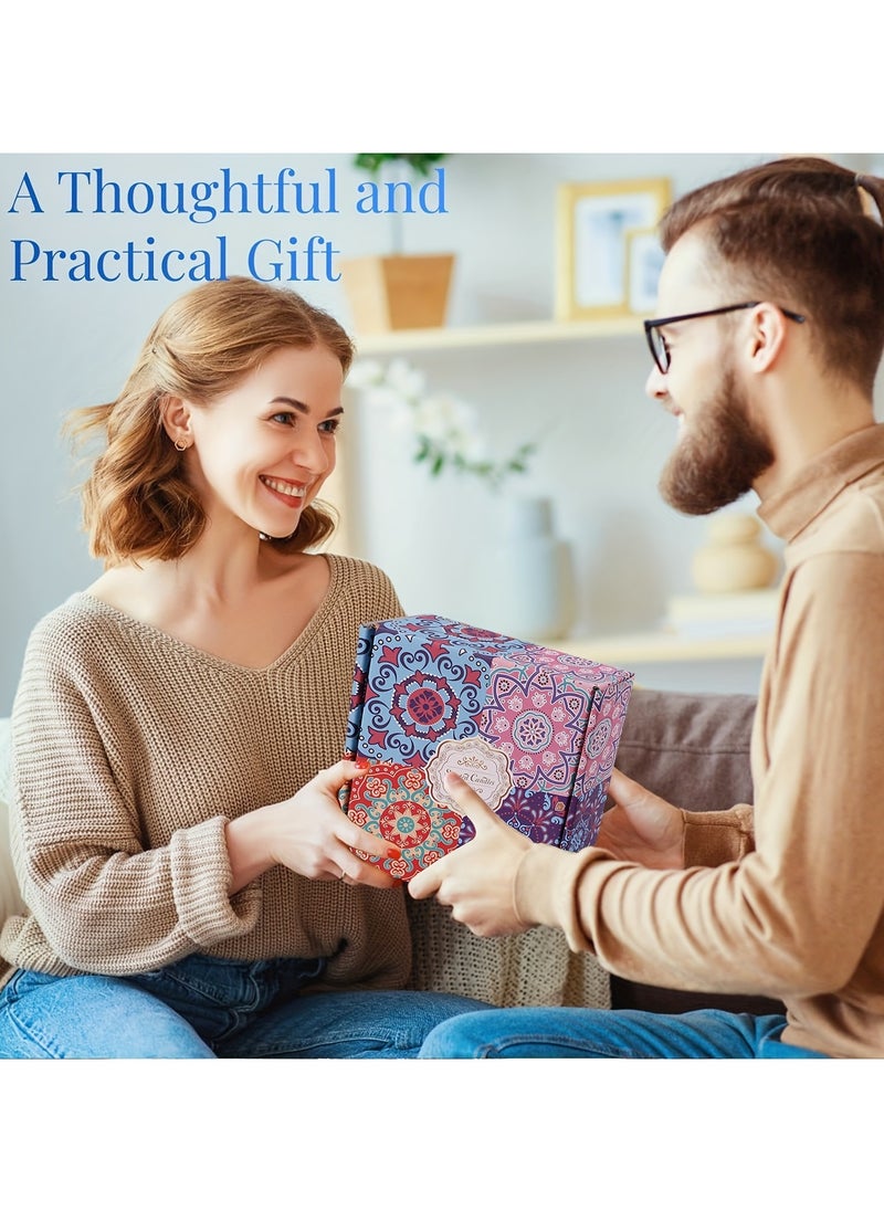 4pcs Scented Candle Set Violet Orange Vanilla Gardenia Scents for Meditation Bathing Yoga Includes Metal Jar Container Perfect Holiday Gift Lavender Jasmine