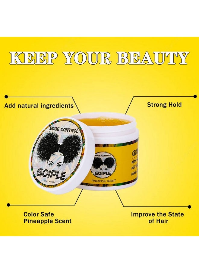Goiple Edge Control Wax for Women Strong Hold Non-greasy Edge Control Smoother Edge Tamer 4oz