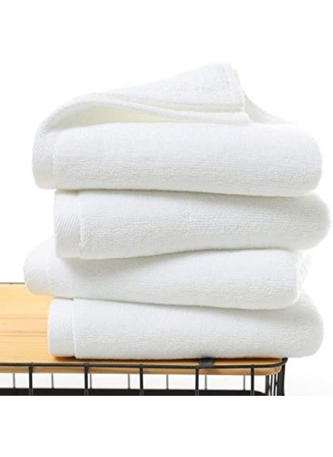 Lushh Premium White Towels,100% Cotton 650GSM (Beach Towel 2Pcs 90x180Cm, White)