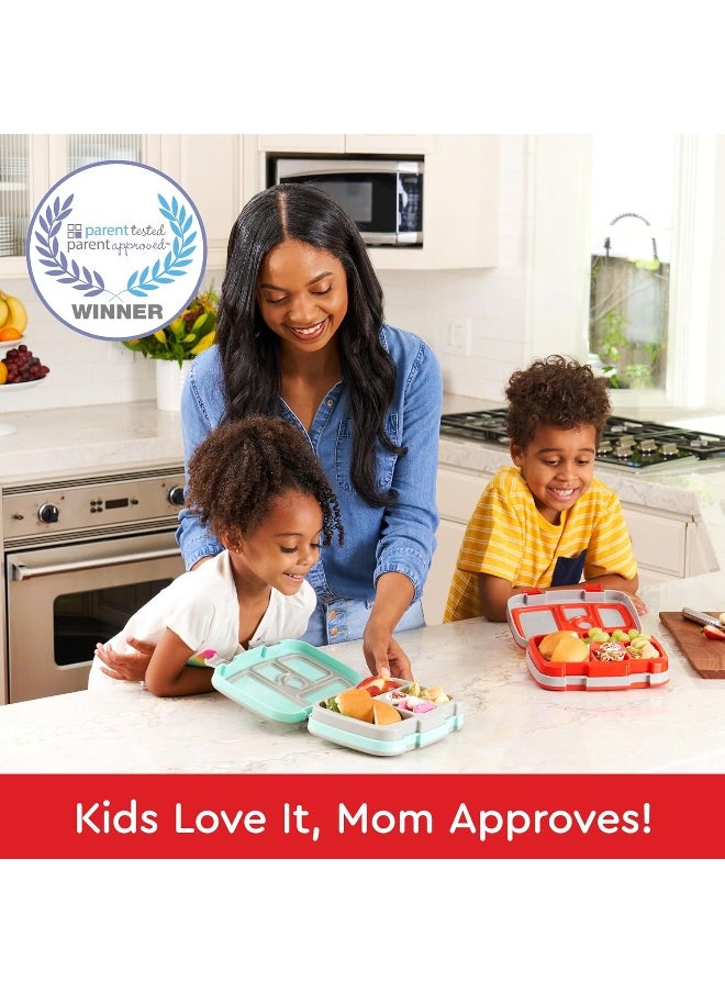 Bentgo Kids Prints Leak-Proof, 5-Compartment Bento-Style Kids Lunch Box