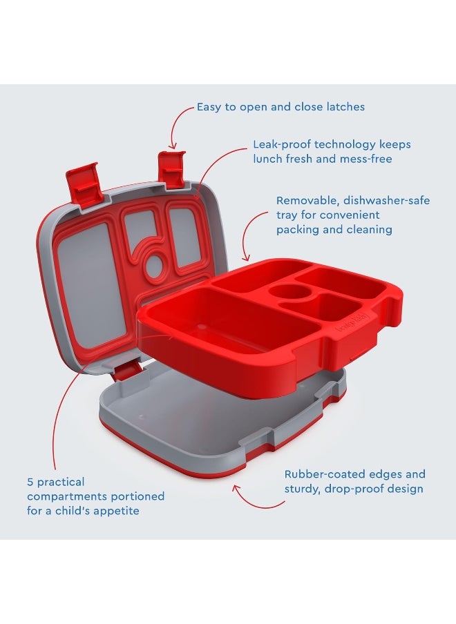 Bentgo Kids Prints Leak-Proof, 5-Compartment Bento-Style Kids Lunch Box