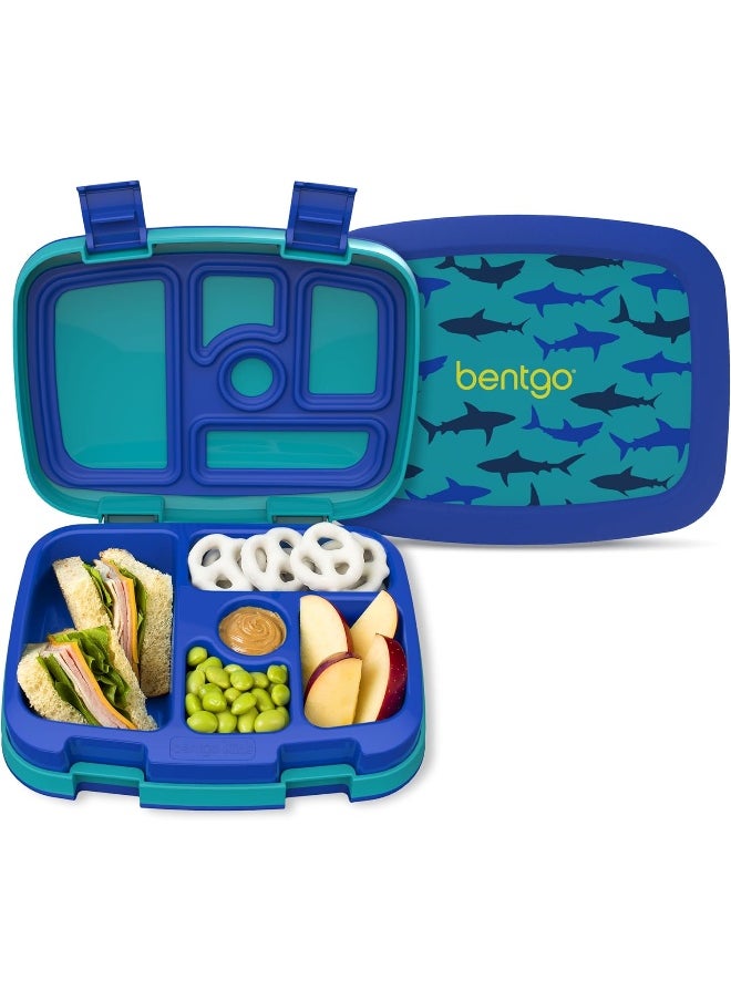 Bentgo Kids Prints Leak-Proof, 5-Compartment Bento-Style Kids Lunch Box