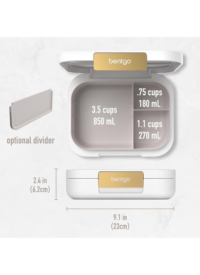 Bentgo Modern - Versatile 4-Compartment Bento-Style Lunch Box, Leak-Resistant, Ideal for On-the-Go Balanced Eating - BPA-Free, Matte Finish and Ergonomic Design