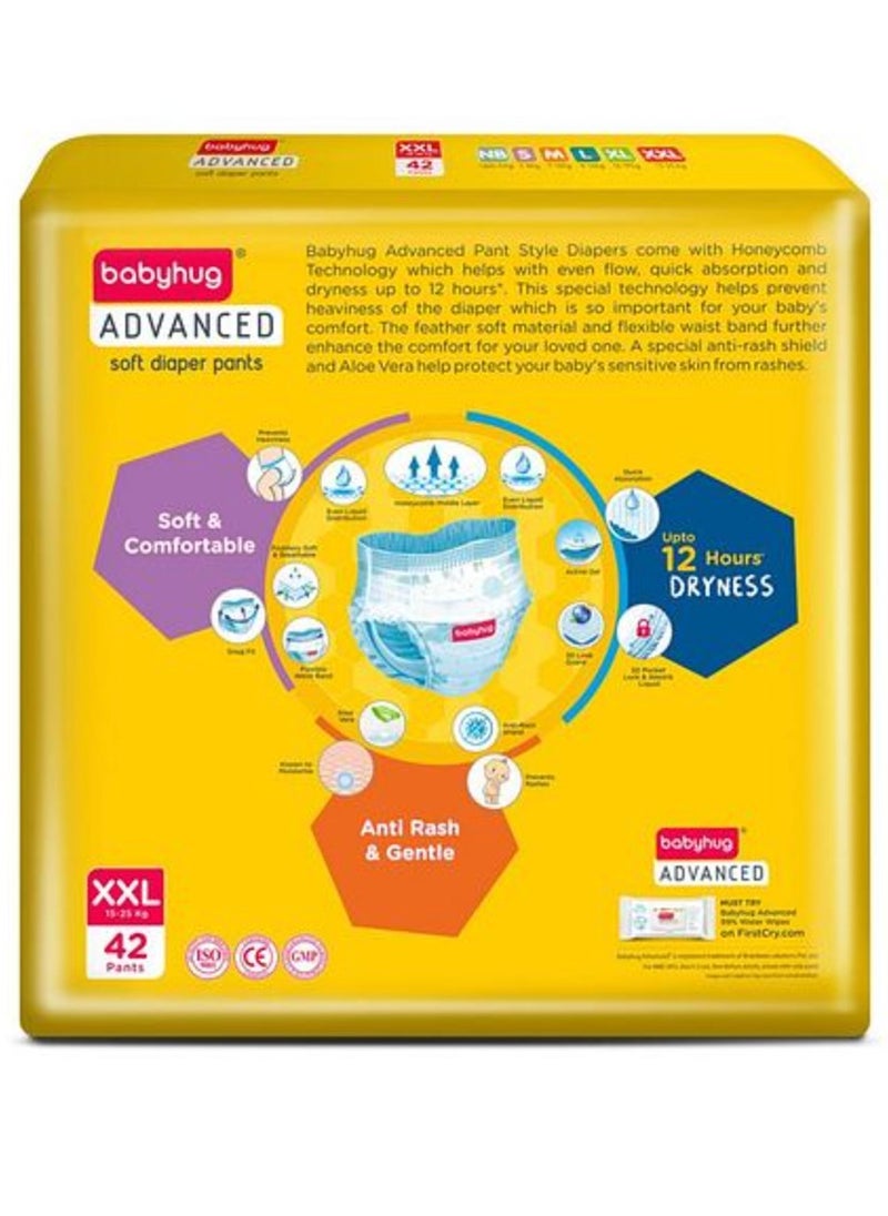 Babyhug Advanced Pant Style Diapers with Aloe Vera, Size 6 - 42 Pieces