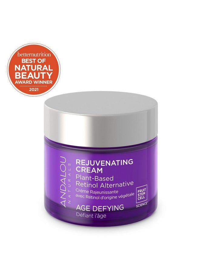 Andalou Naturals Age Defying Plant-Based Retinol Alternative Cream, 1.7 Ounce