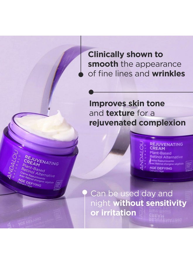 Andalou Naturals Age Defying Plant-Based Retinol Alternative Cream, 1.7 Ounce