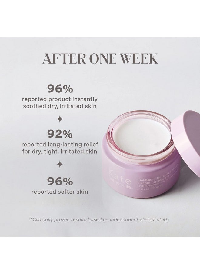 Kate Somerville DeliKate Recovery Cream - Clinically Formulated Hydrating Treatment - Irritation and Redness Relief for Stressed or Sensitive Skin, 1.7 Fl Oz
