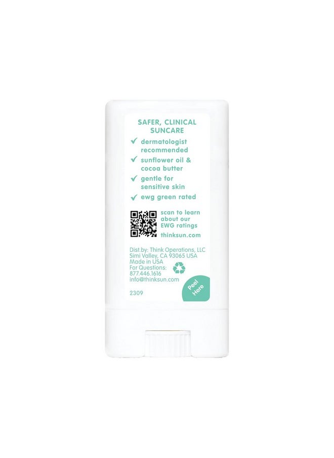Thinksport Kids SPF 30 Mineral Sunscreen Stick, 0.64 Oz, Safe, Natural, Water Resistant Reef Safe Sunscreen for Children, Broad Spectrum UVA/UVB Sun Screen, Travel Stick for Sun Protection