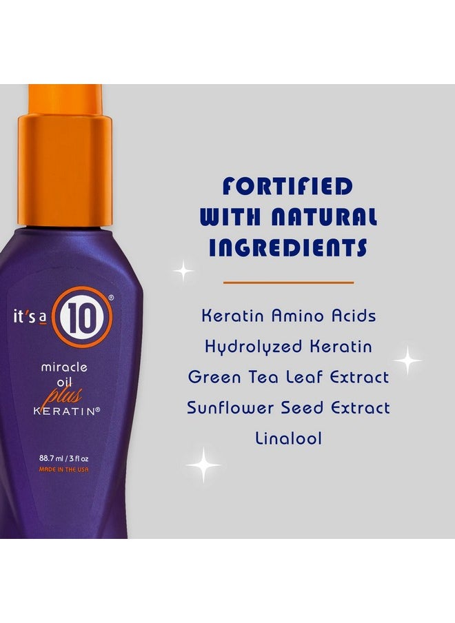 It's a 10 Haircare Miracle Oil Plus Keratin, 3 fl. oz. (Pack of 2)