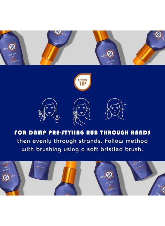 It's a 10 Haircare Miracle Oil Plus Keratin, 3 fl. oz. (Pack of 2)