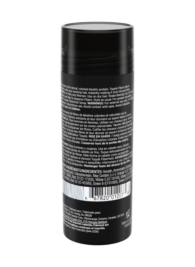 Hair Building Fibers Instant Hair Concealer for Thinning Hair, Hair Fiber for Men & Women, Texture Powder with Natural Keratin, Long-Lasting Hair Color - White 27.5grams