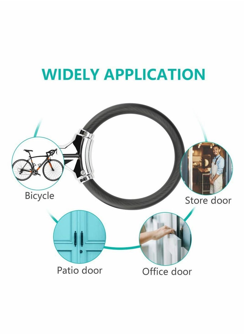 Mini Bike Lock Cable Portable Anti-Theft Bike Bicycle Lock Security Cycling Cable Lock Zinc Alloy Senior Waterproof Travel Luggage Locks Helmet Lock