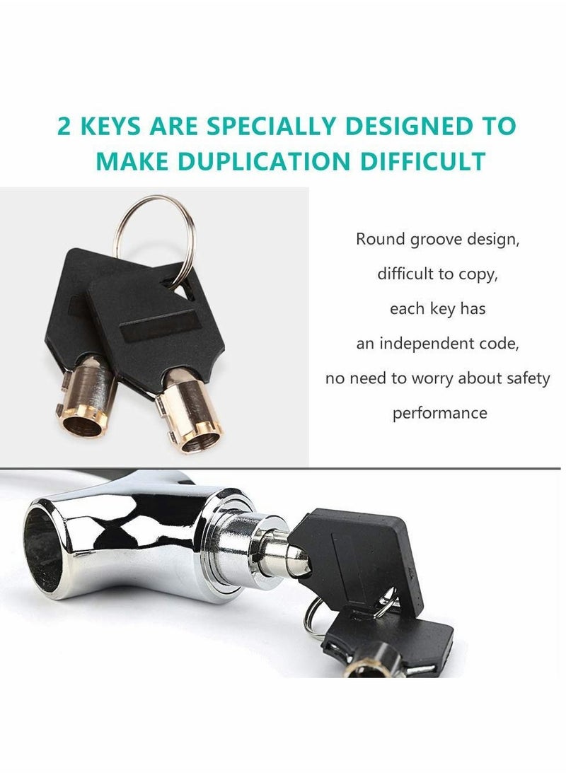 Mini Bike Lock Cable Portable Anti-Theft Bike Bicycle Lock Security Cycling Cable Lock Zinc Alloy Senior Waterproof Travel Luggage Locks Helmet Lock